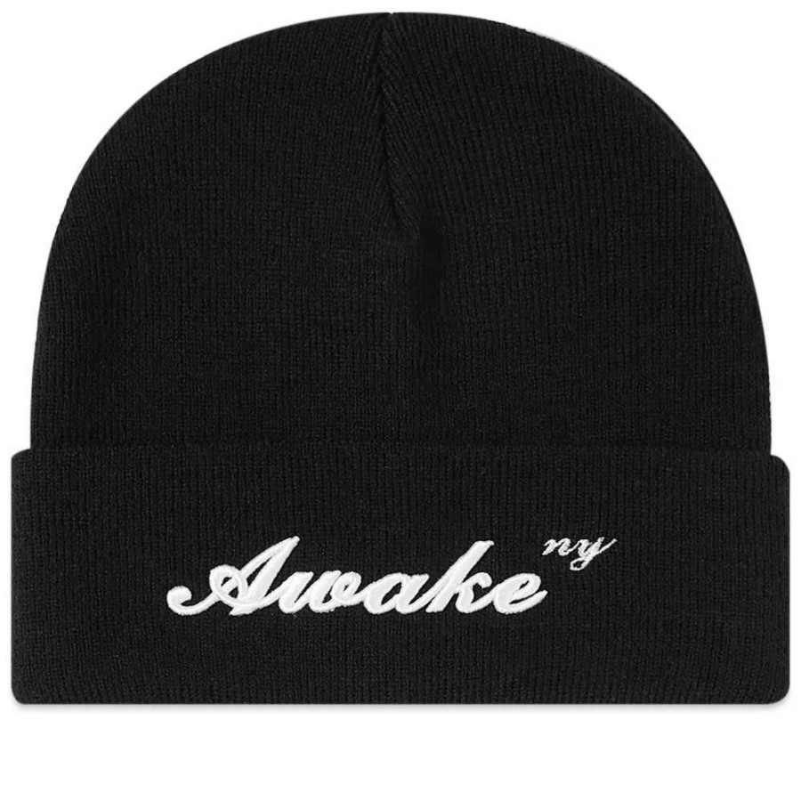 Accessories * | Awake Ny Script Logo Beanie