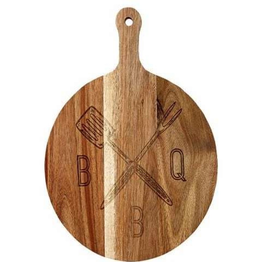 Table Accessories * | Tempa Atticus Wooden Serving Board Bbq