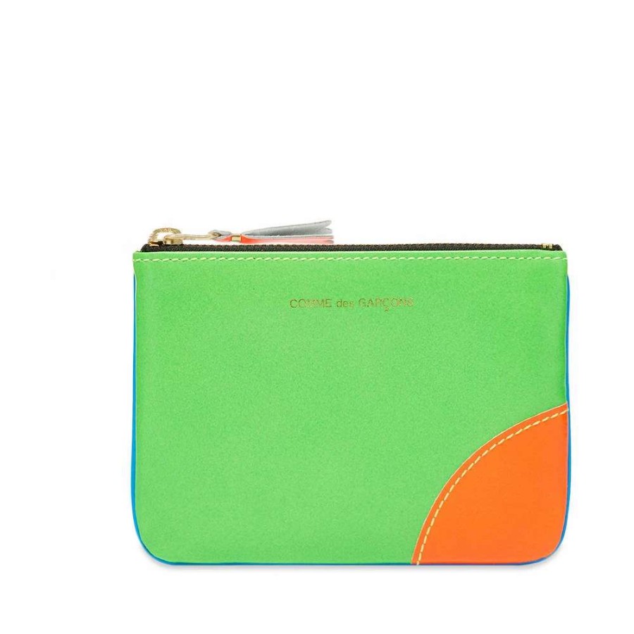 Accessories * | Comme Des Garcons Wallet Sa8100Sf Super Fluro Leather Wallet