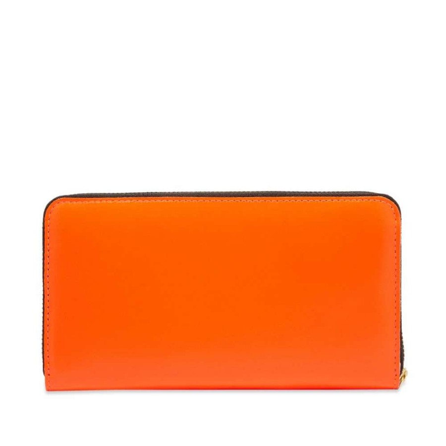 Accessories * | Comme Des Garcons Wallet Comme Des Garcons Sa0111Sf Super Fluo Zip Wallet