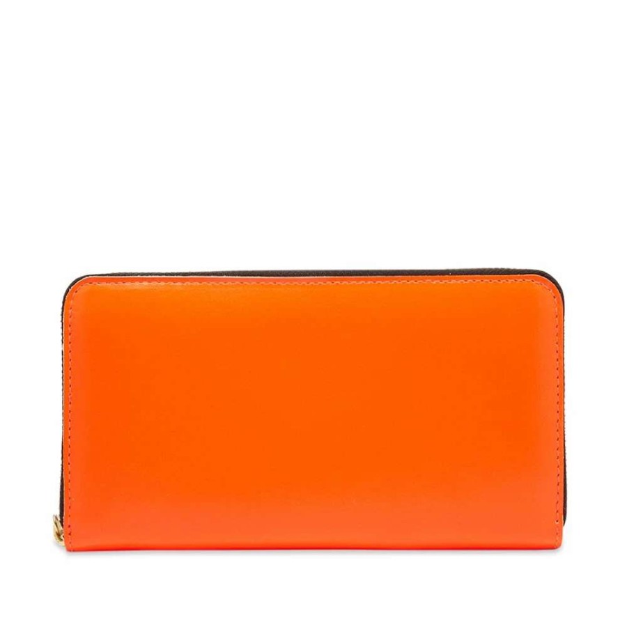 Accessories * | Comme Des Garcons Wallet Comme Des Garcons Sa0111Sf Super Fluo Zip Wallet