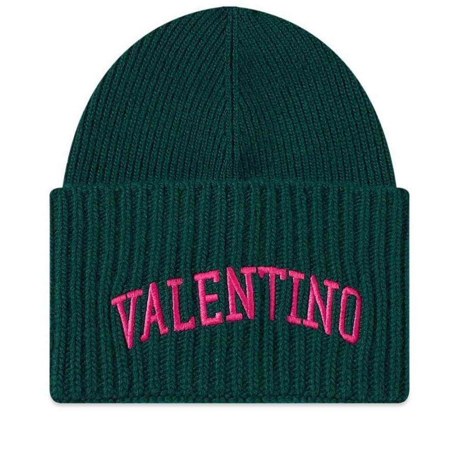 Accessories * | Valentino College Logo Beanie