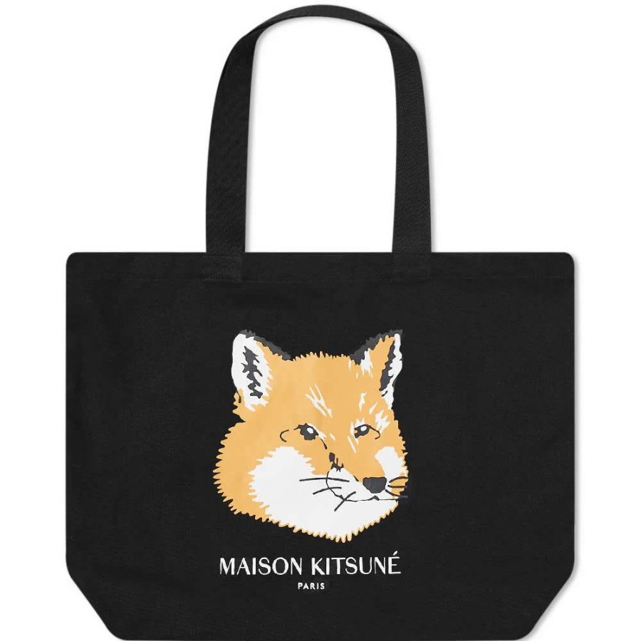 Accessories * | Maison Kitsune Maison Kitsune Fox Head Tote Bag