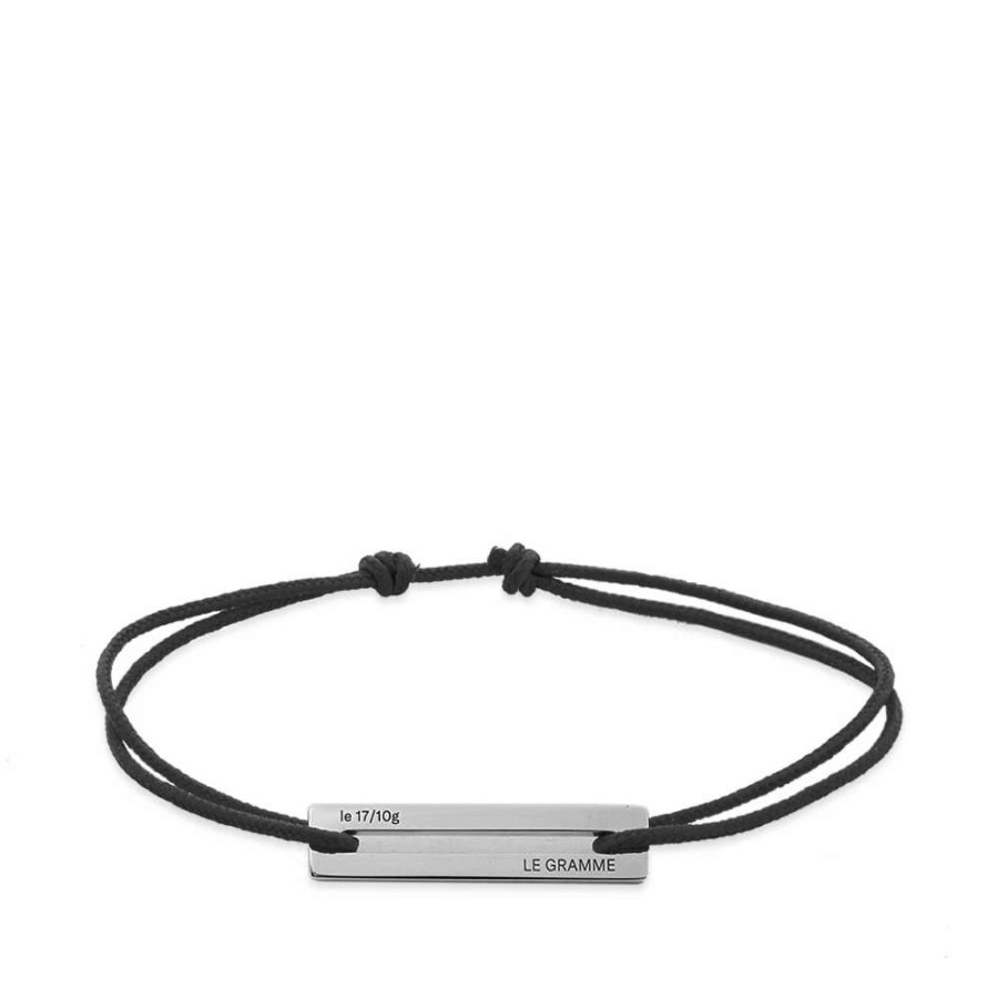 Accessories * | Le Gramme 17/10 Cord Bracelet