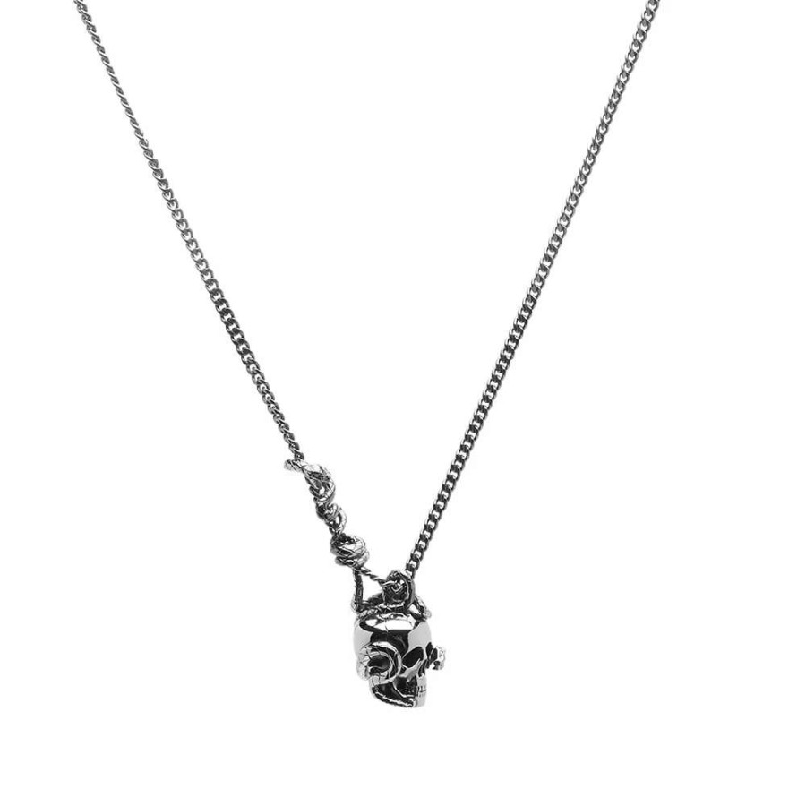 Accessories * | Alexander Mcqueen Skull & Snake Necklace