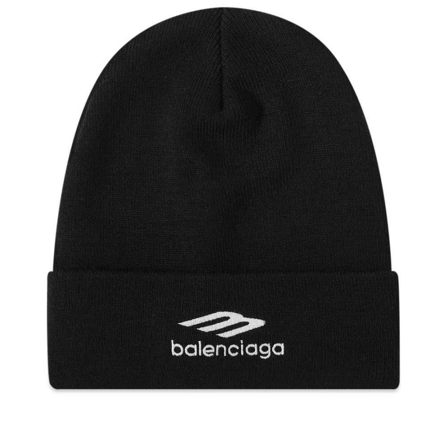 Accessories * | Balenciaga Sports Logo Beanie