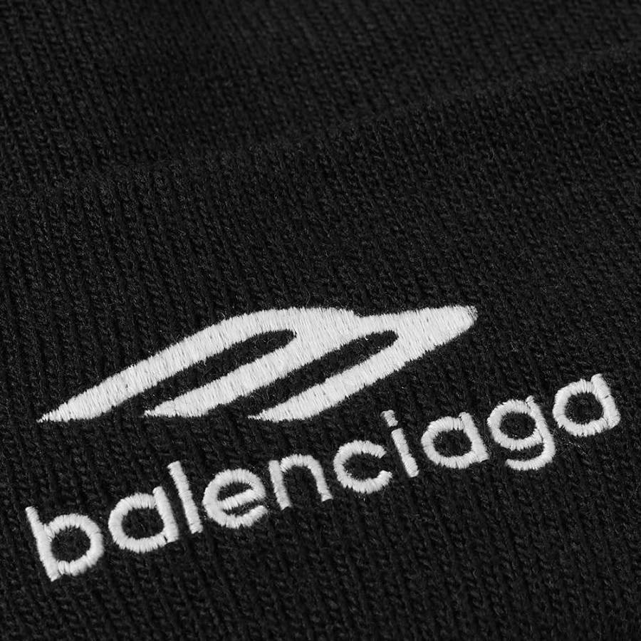 Accessories * | Balenciaga Sports Logo Beanie