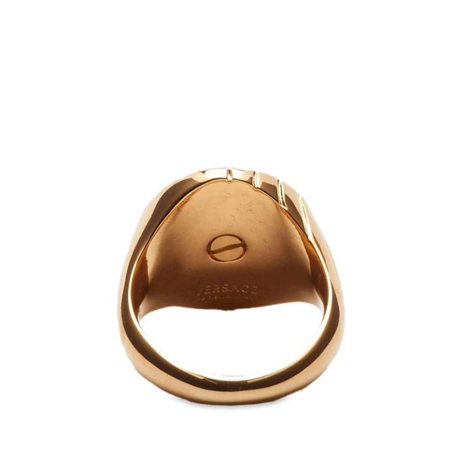 Accessories * | Versace Logo Medusa Signet Ring