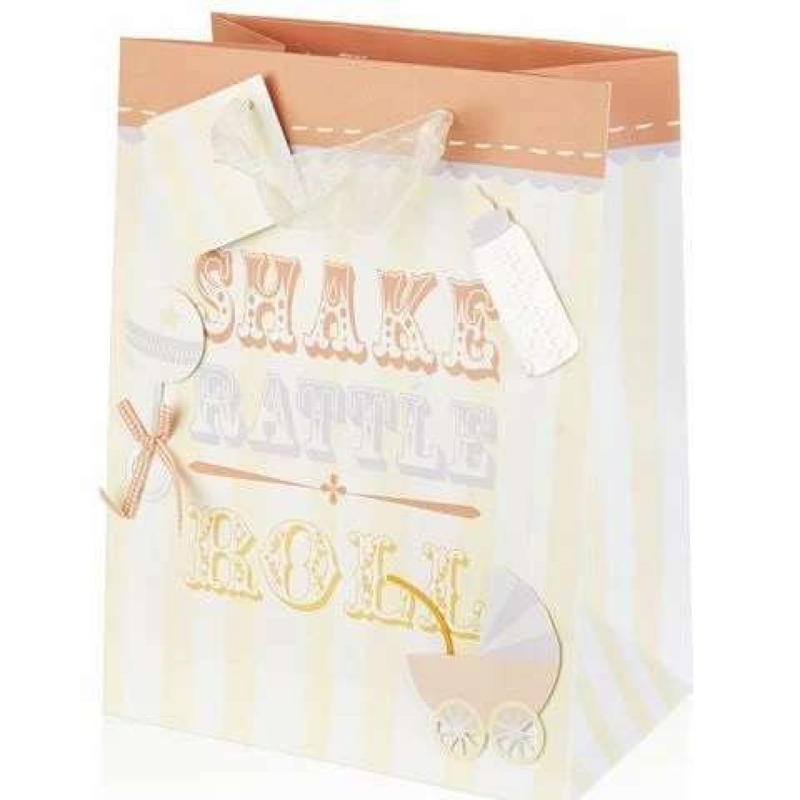 Gift Wrapping & Cards * | Meri-Meri Shake Rattle & Roll Gift Bag