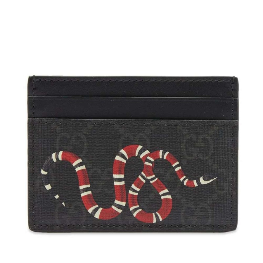 Accessories * | Gucci Suprme Snake Card Holder