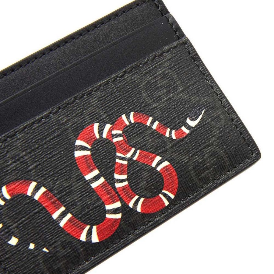 Accessories * | Gucci Suprme Snake Card Holder