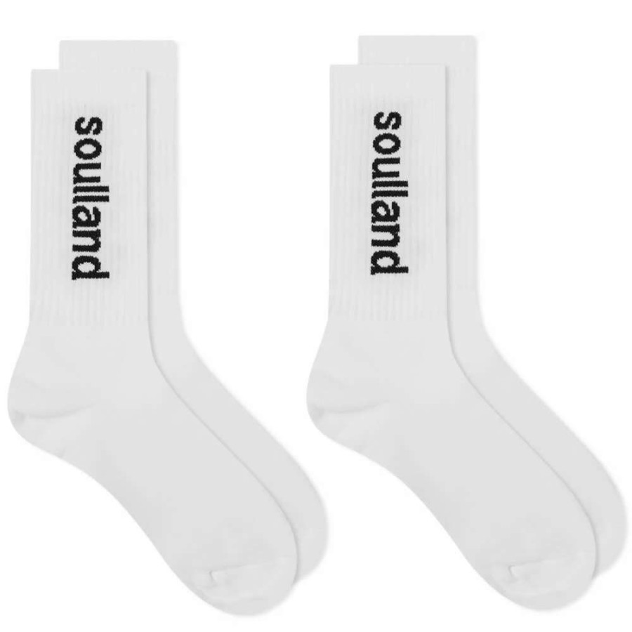 Accessories * | Soulland Jordan Logo Sock 2 Pack