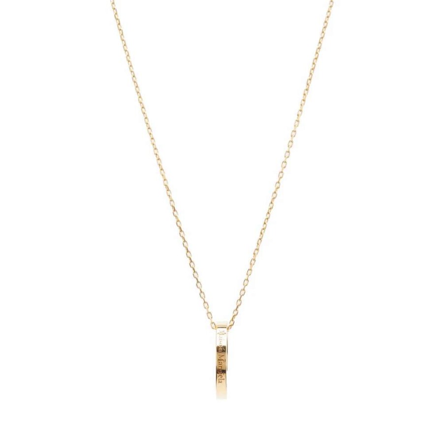 Accessories * | Maison Margiela Logo Ring Necklace