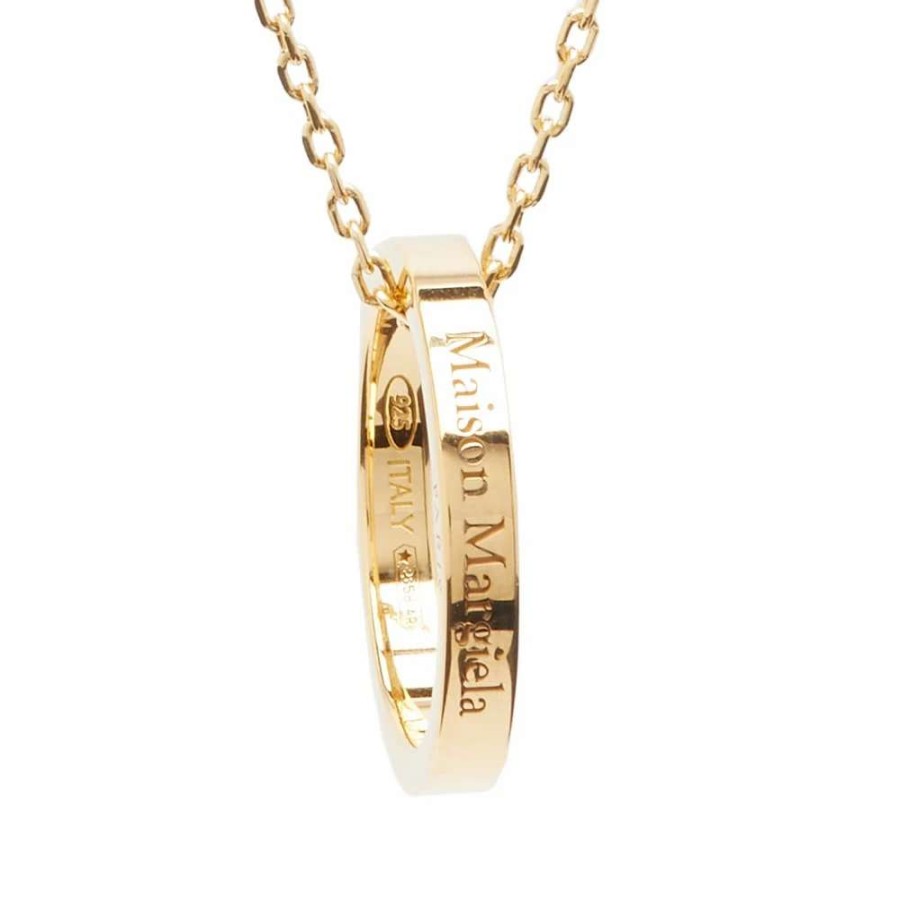 Accessories * | Maison Margiela Logo Ring Necklace