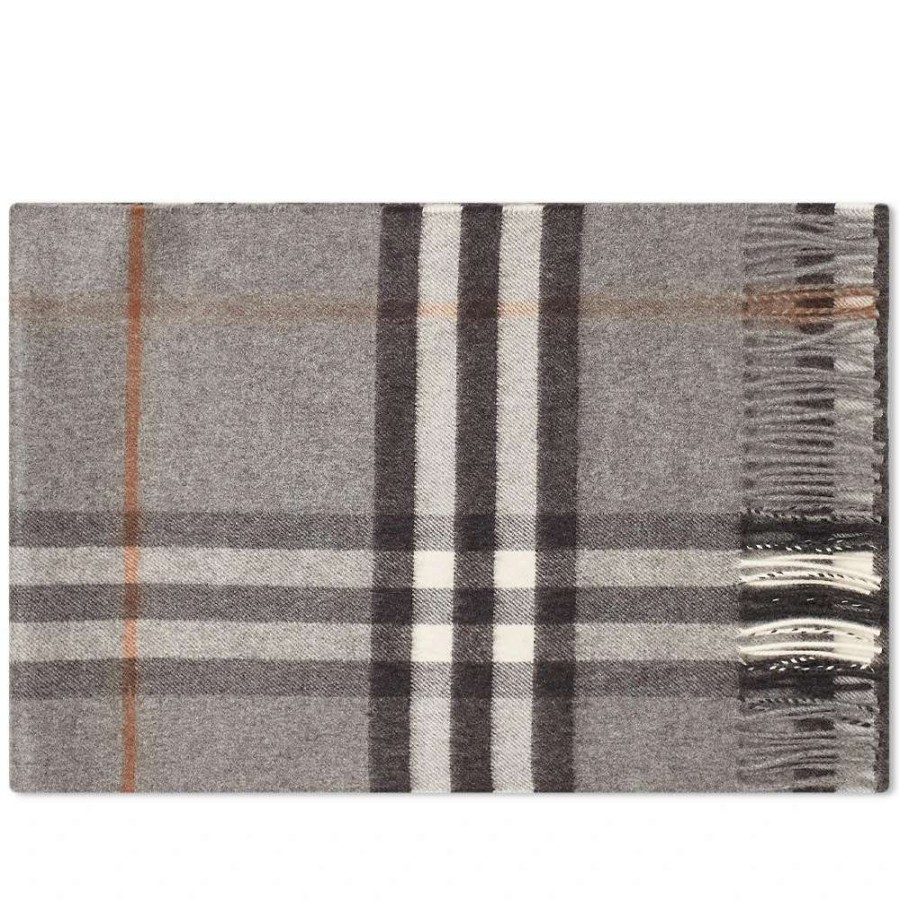 Accessories * | Burberry Check Cashmere Scarf