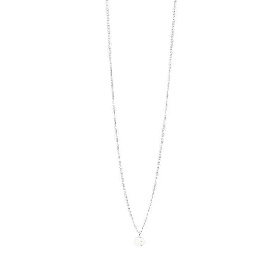 Accessories * | Completedworks Silver And Pearls Necklace