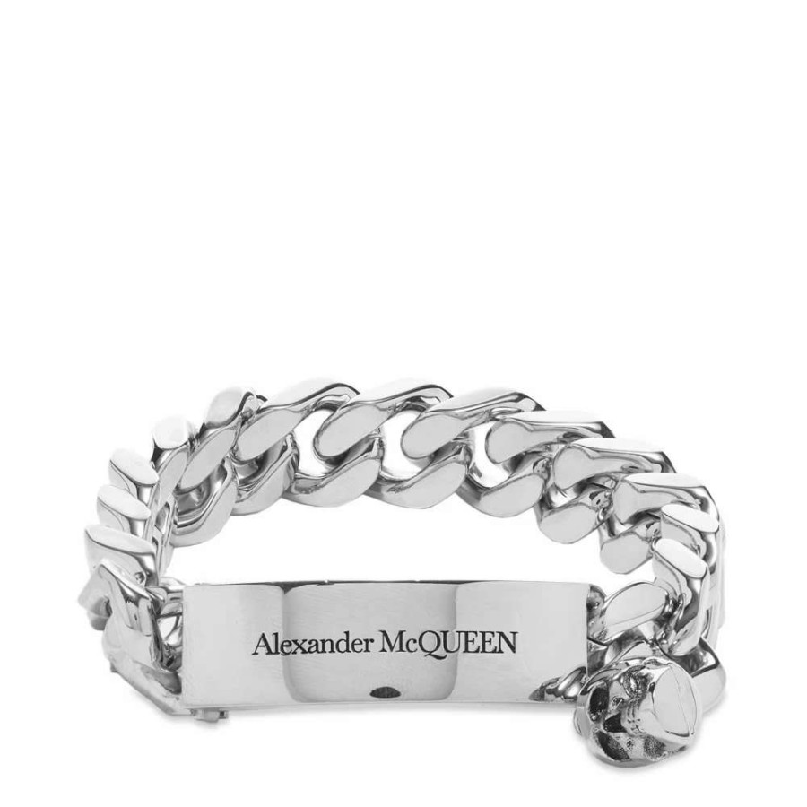 Accessories * | Alexander Mcqueen Identity Chain Bracelet