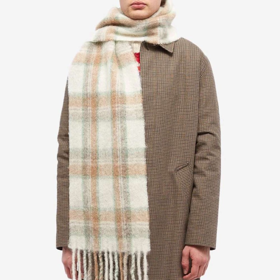 Accessories * | A.P.C. Elie Check Scarf