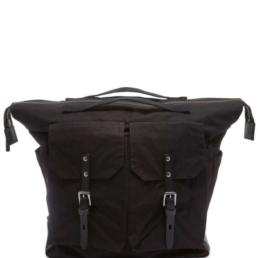 Accessories * | Ally Capellino Frank Large Waxed Cotton Rucksack