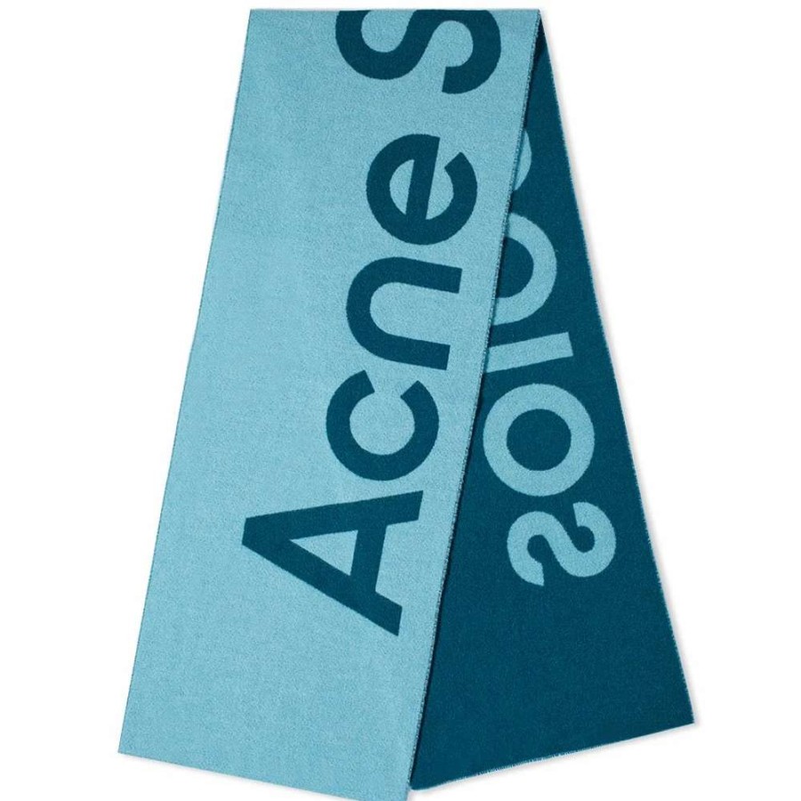 Accessories * | Acne Studios Toronty Logo Contrast Recycled Mini Scarf