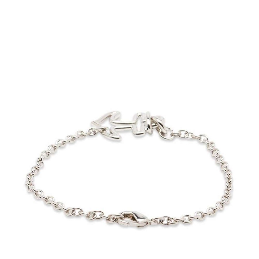 Accessories * | A.P.C. A.P.C Anchor Bracelet