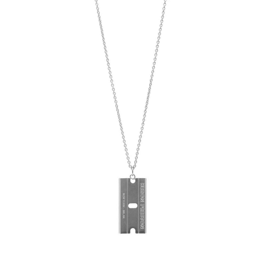 Accessories * | Heron Preston Razor Blade Necklace