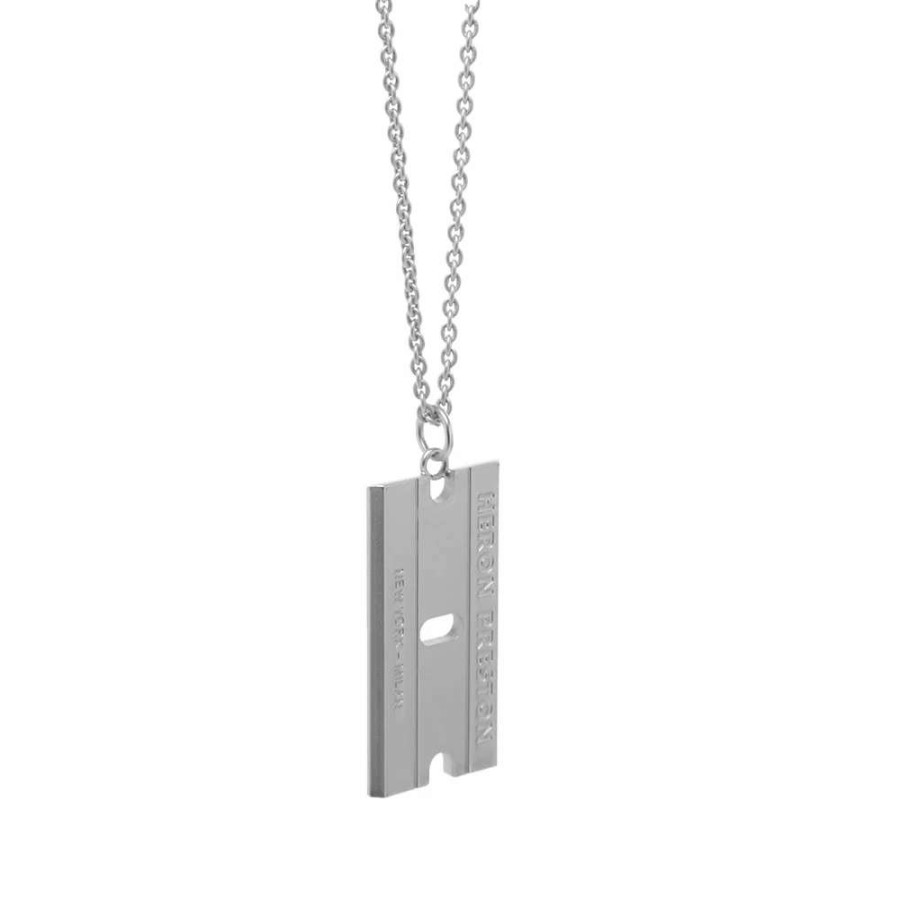 Accessories * | Heron Preston Razor Blade Necklace