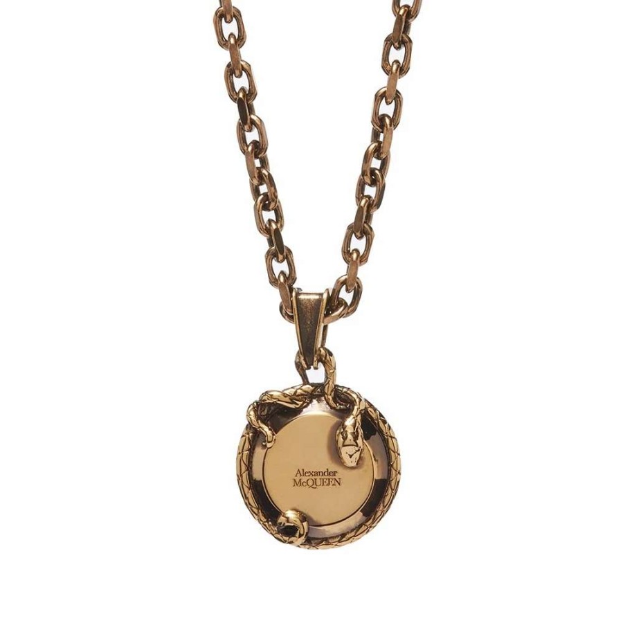 Accessories * | Alexander Mcqueen Snake Coin Necklace