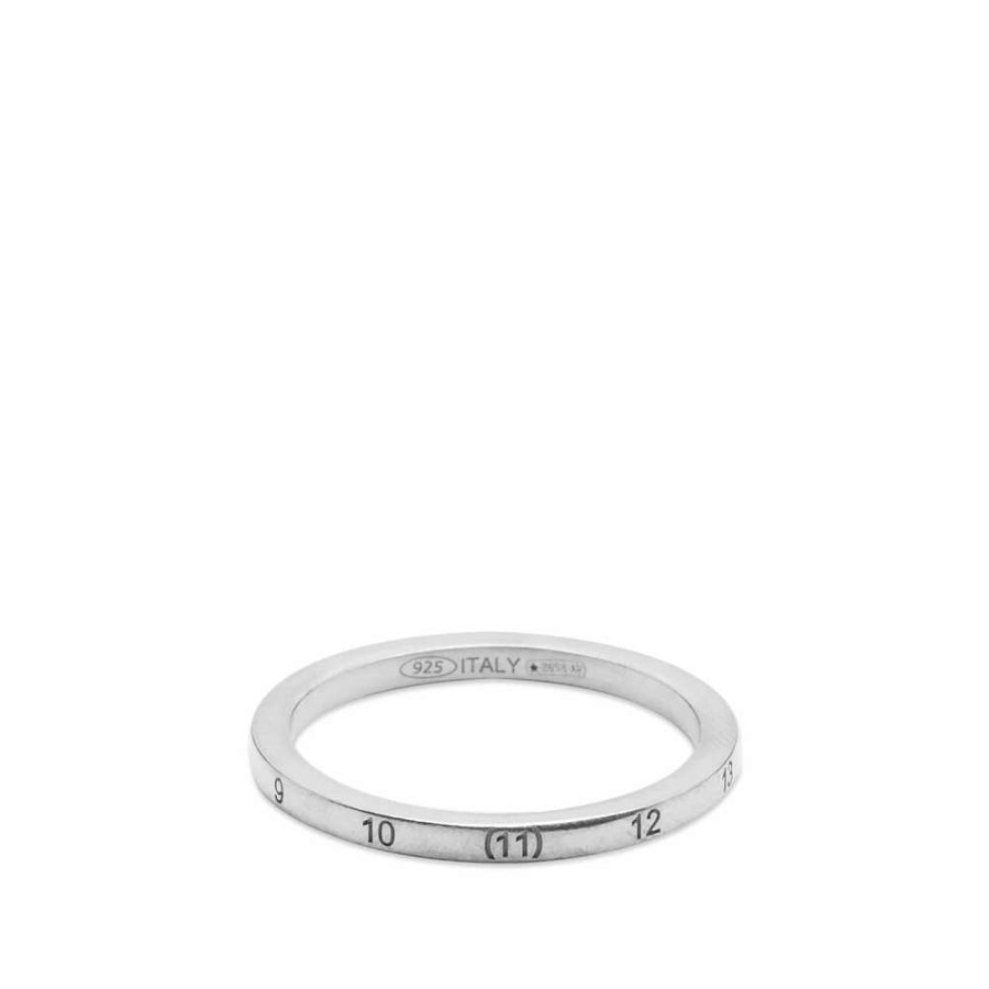 Accessories * | Maison Margiela Embossed Number Logo Band Ring