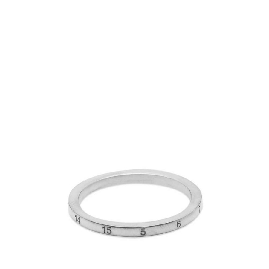 Accessories * | Maison Margiela Embossed Number Logo Band Ring