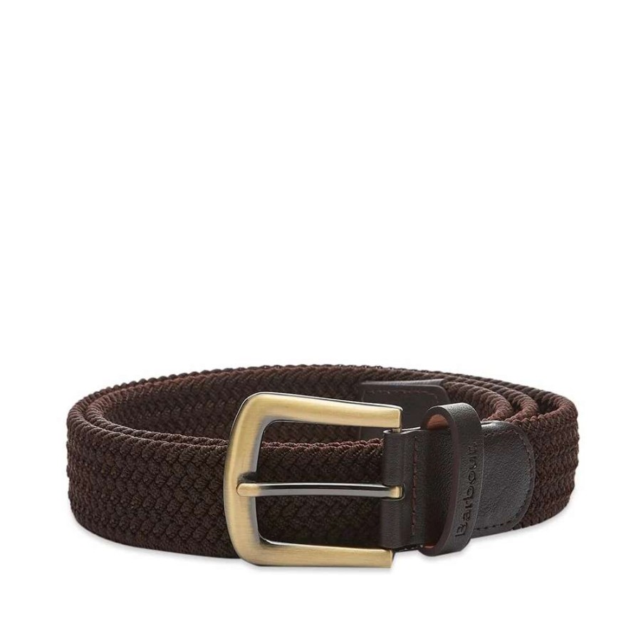 Accessories * | Barbour Stretch Webbing Leather Belt