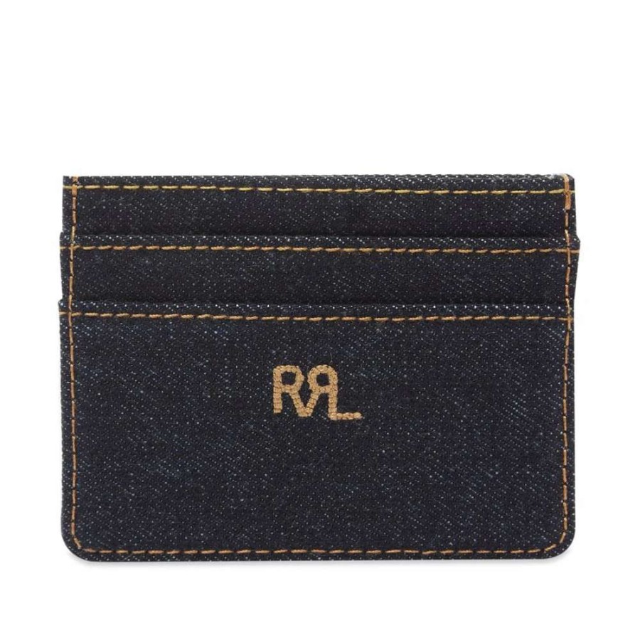 Accessories * | Rrl Denim Card Holder