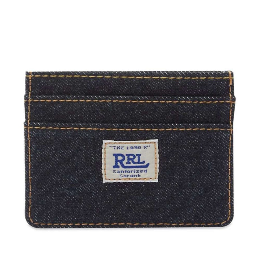 Accessories * | Rrl Denim Card Holder