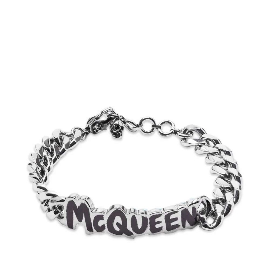 Accessories * | Alexander Mcqueen Graffitti Logo Bracelet