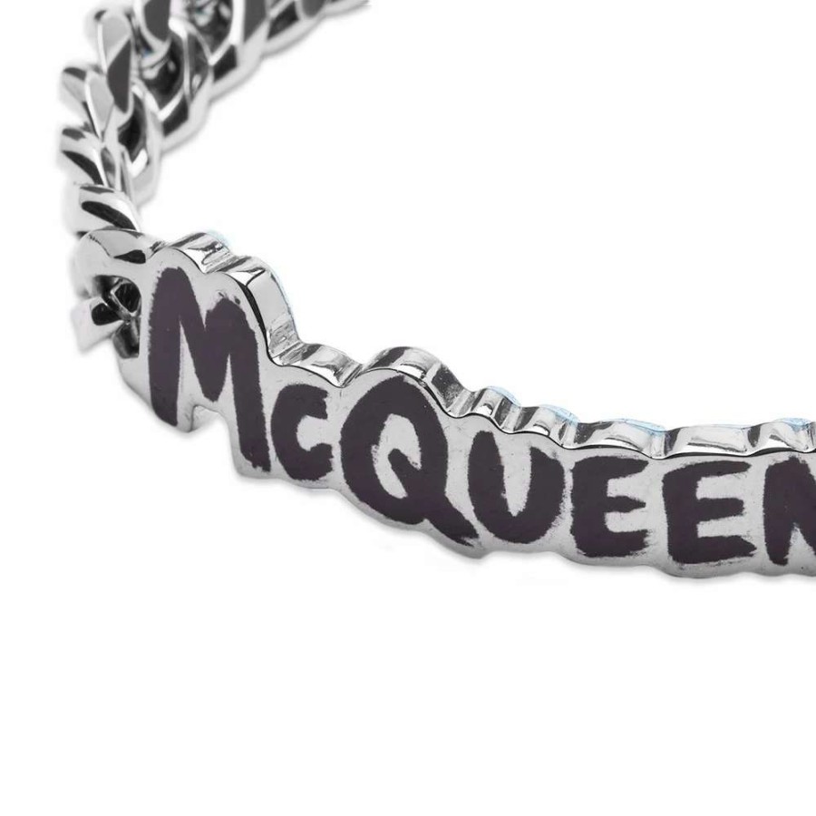 Accessories * | Alexander Mcqueen Graffitti Logo Bracelet