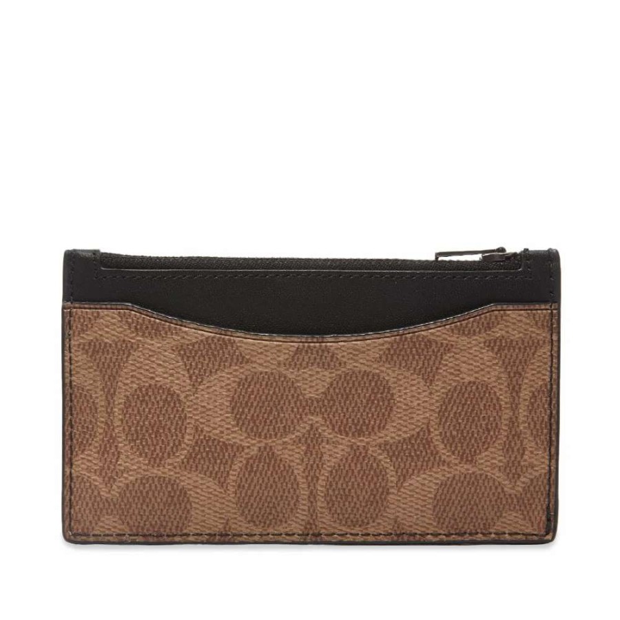 Accessories * | Coach Signature Zip Card Case