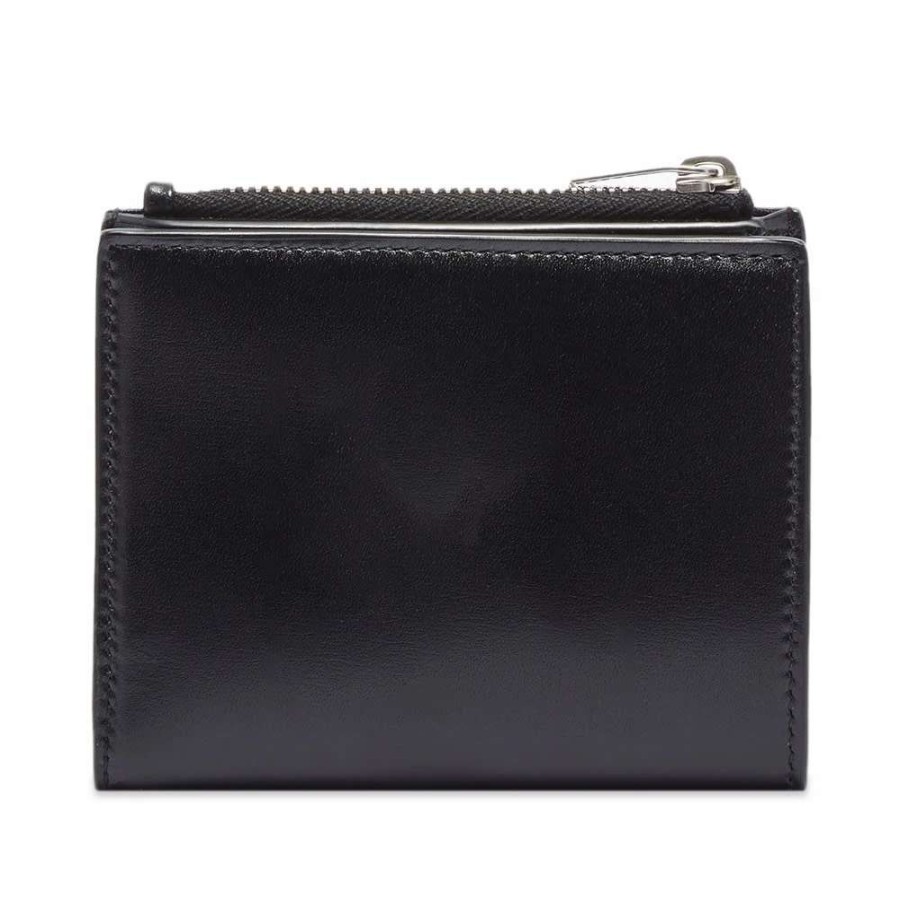 Accessories * | Saint Laurent Metal Logo Zip Card Holder