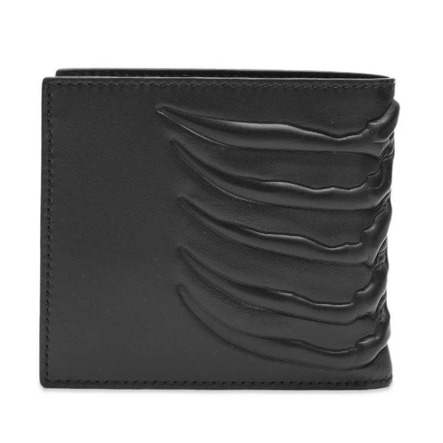 Accessories * | Alexander Mcqueen Croc Embossed Skull Card Holder