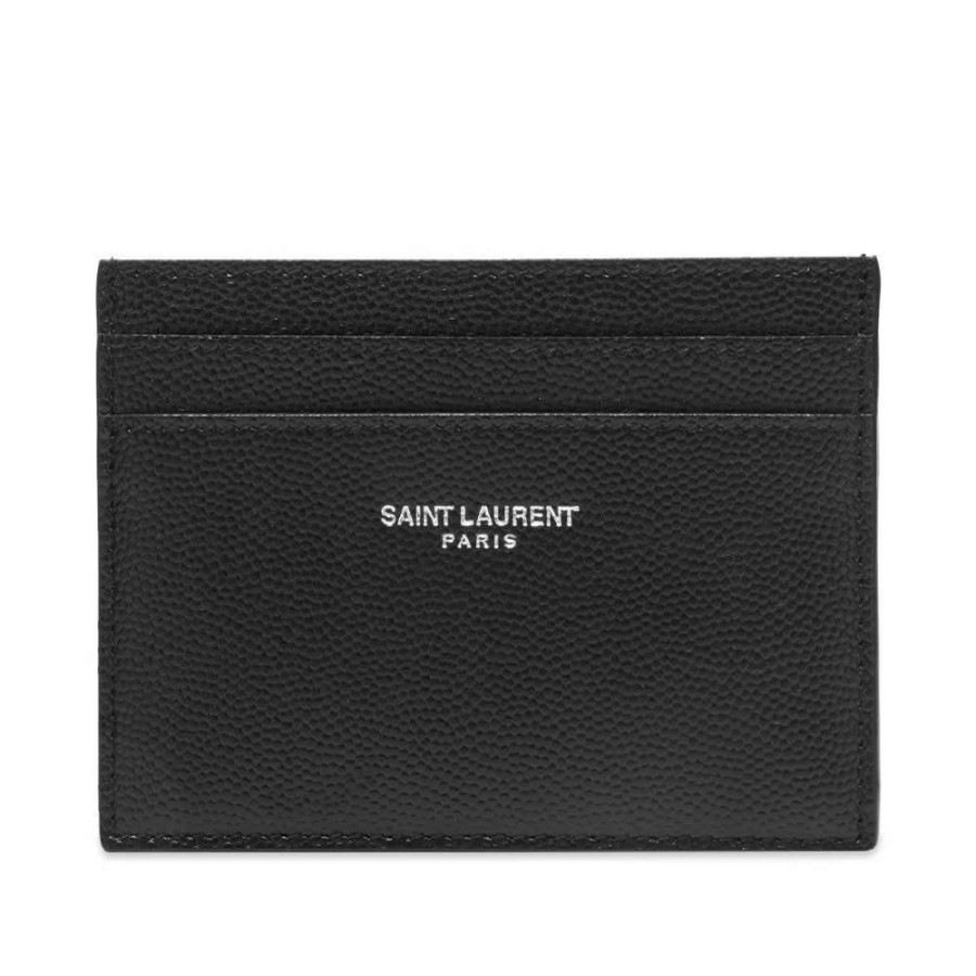 Accessories * | Saint Laurent Logo Card Holder