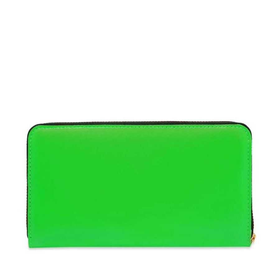 Accessories * | Comme Des Garcons Wallet Comme Des Garcons Sa0111Sf Super Fluo Zip Wallet