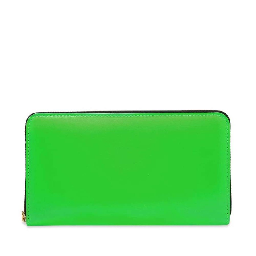 Accessories * | Comme Des Garcons Wallet Comme Des Garcons Sa0111Sf Super Fluo Zip Wallet