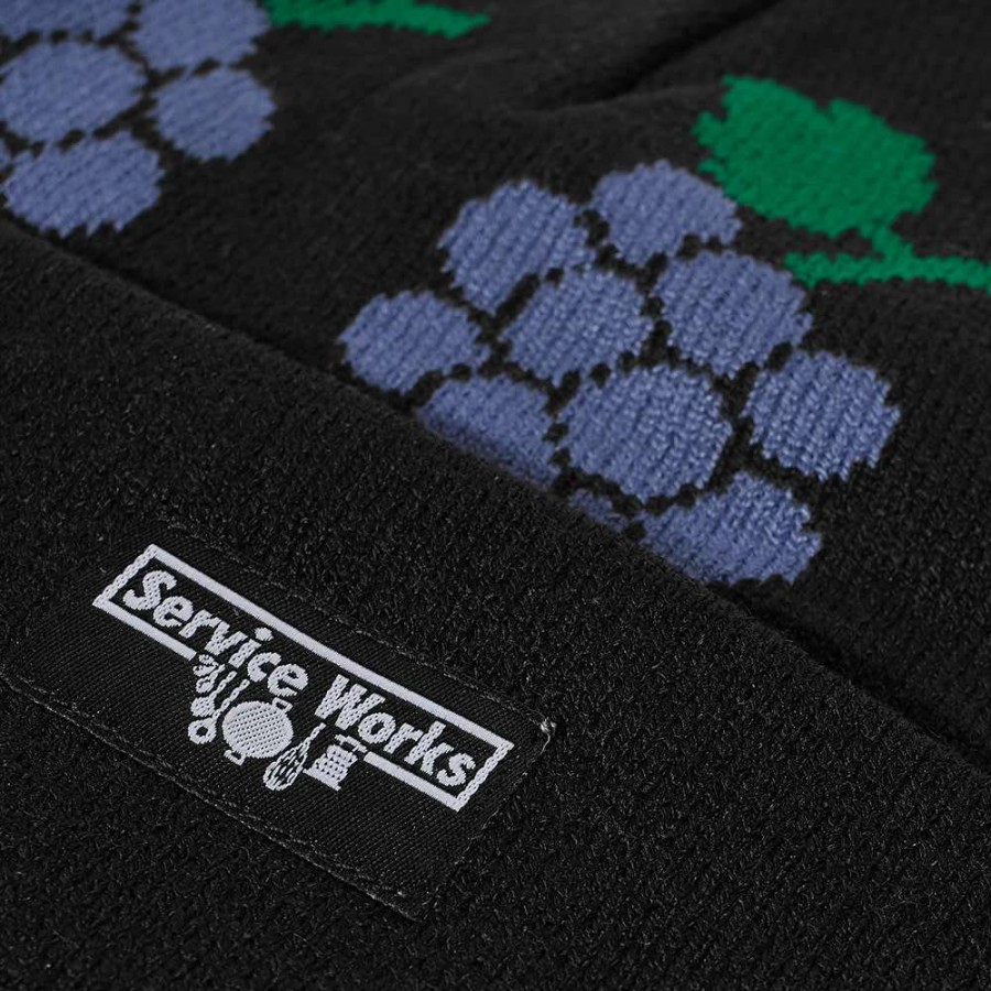 Accessories * | Service Works Grape Beanie