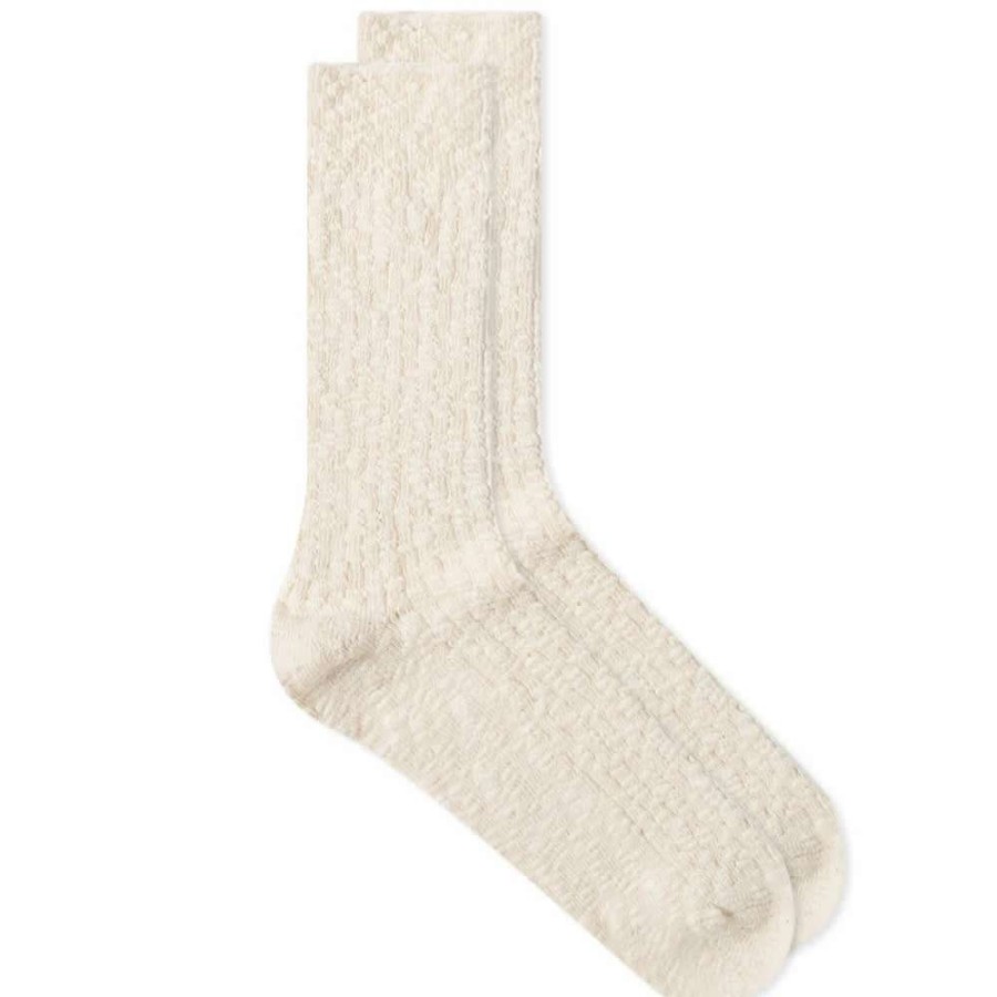 Accessories * | Anonymous Ism Lightweight Slub Crew Sock