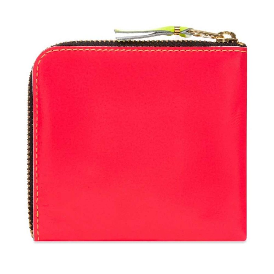 Accessories * | Comme Des Garcons Wallet Comme Des Garcons Sa3100Sf Super Fluo Wallet