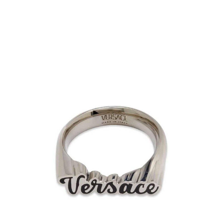 Accessories * | Versace Varsity Logo Ring