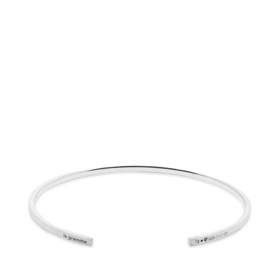 Accessories * | Le Gramme Brushed Ribbon Bracelet