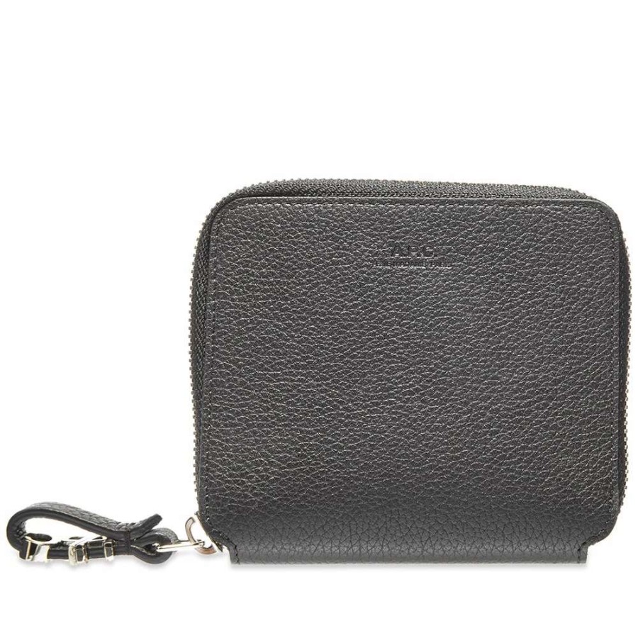 Accessories * | A.P.C. Malo Zipped Card Holder