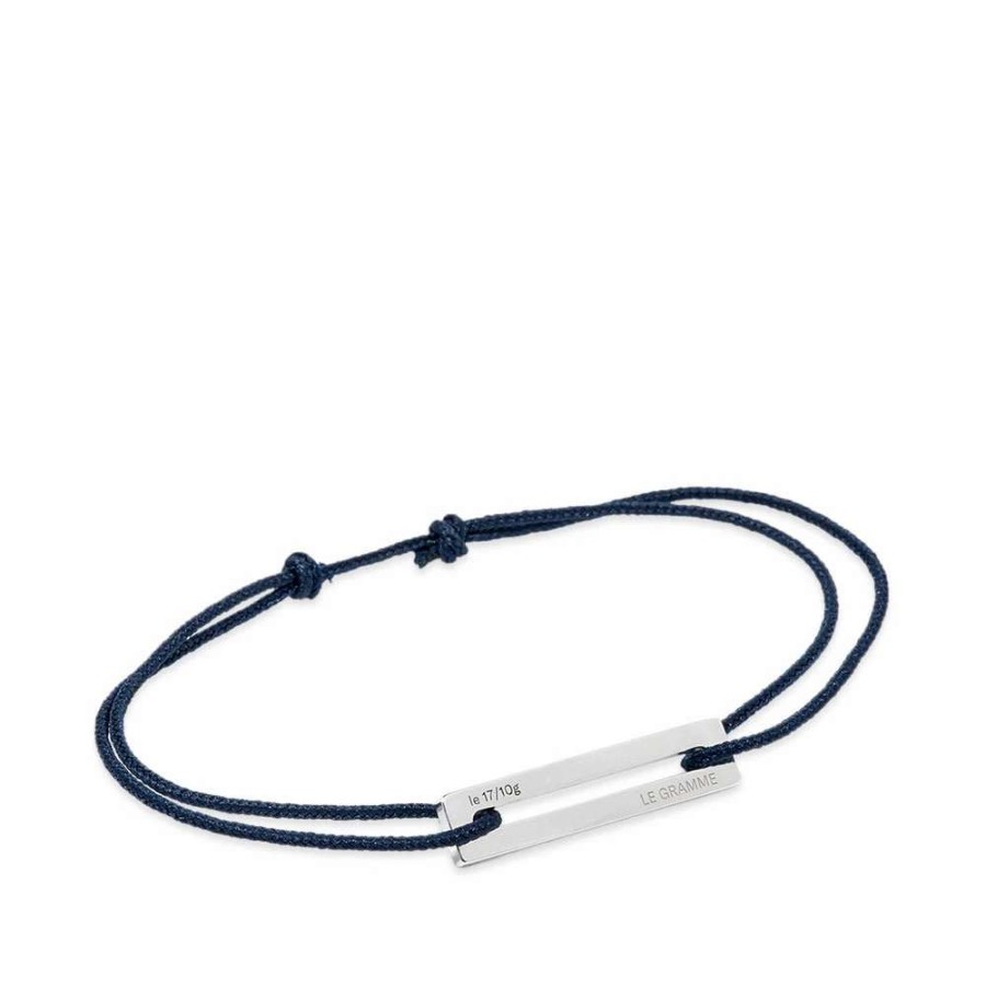 Accessories * | Le Gramme 17/10 Cord Bracelet