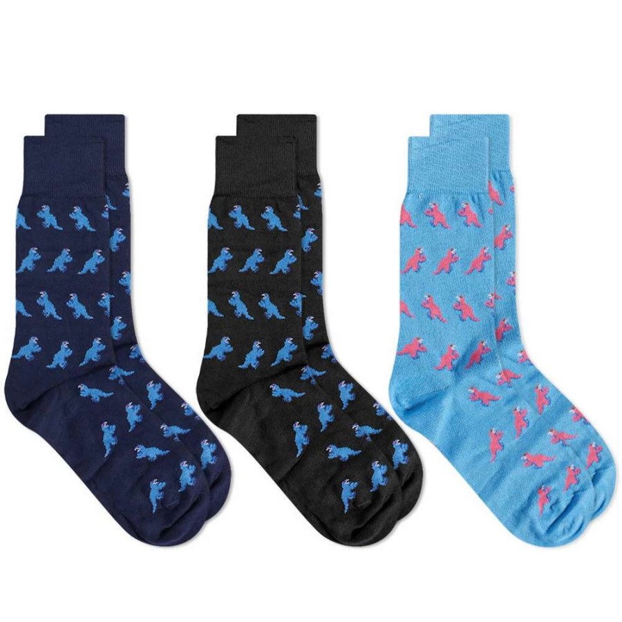 Accessories * | Paul Smith Dino Socks 3 Pack