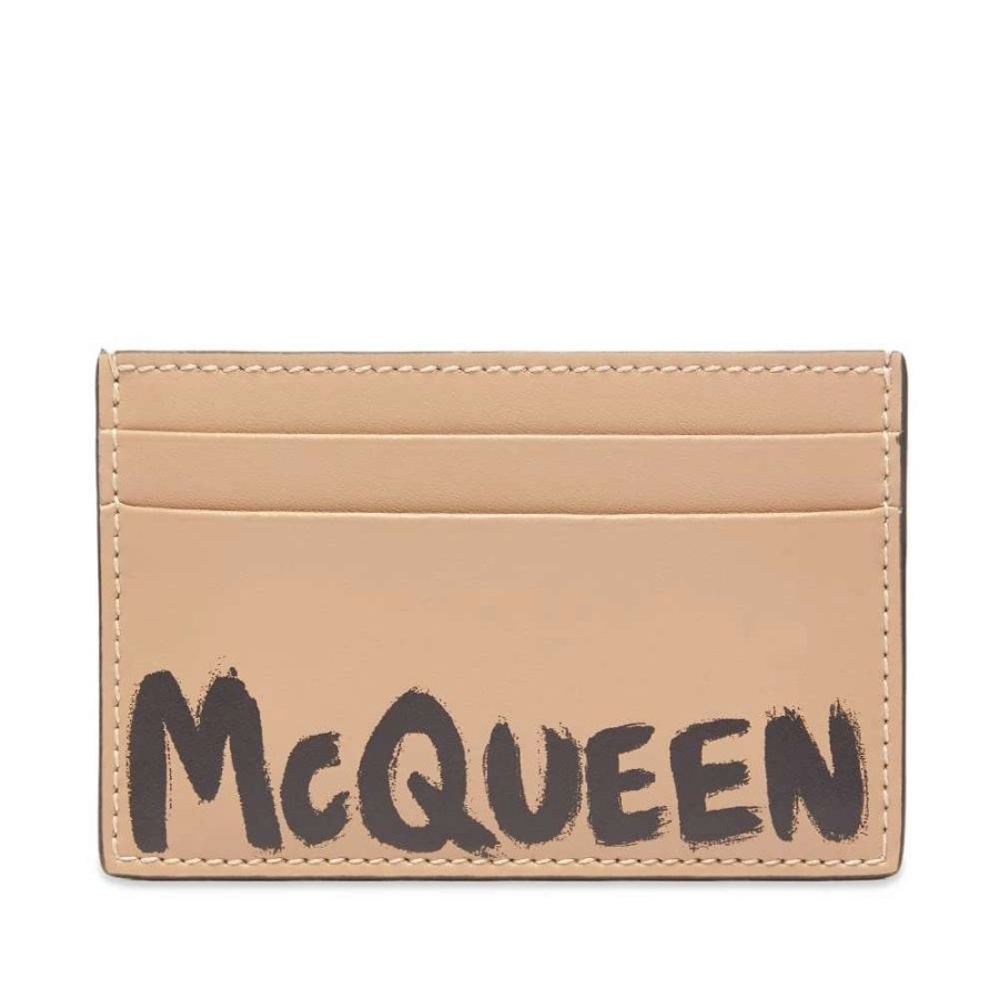 Accessories * | Alexander Mcqueen Grafitti Logo Card Holder